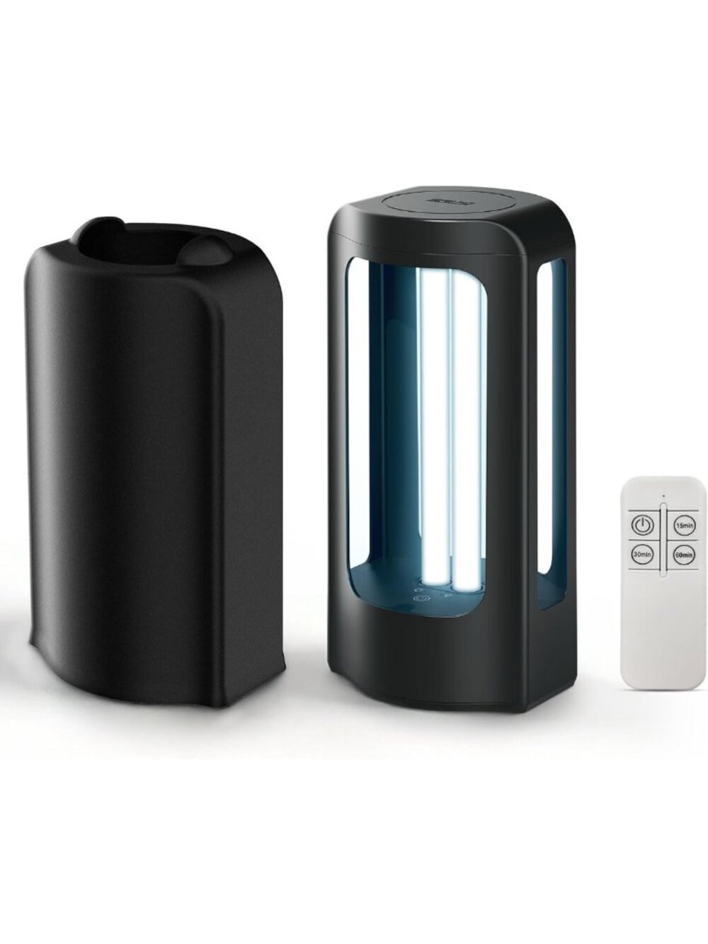 Portable UV Light Sanitizer with Remote Timer, 99.9% UVC Sterilizer for Home